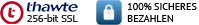 256-bit SSL Sicherheitszertifikat von Thawte Inc.