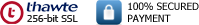 256-bit SSL certificate secured by Thawte Inc.